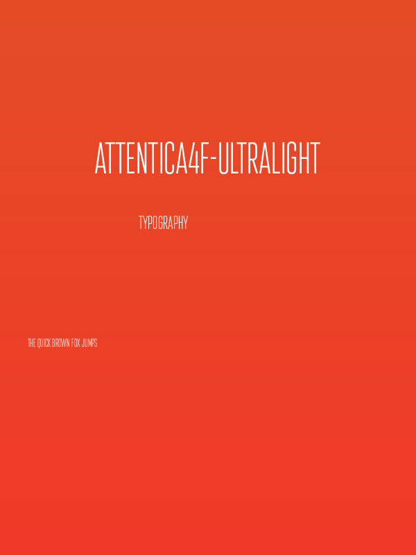 Attentica4F-UltraLight Poster