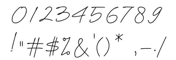 Attention Personal Use Font OTHER CHARS