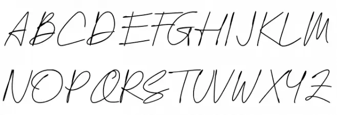 Attention Personal Use フォント 大文字