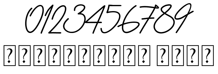 Attention Script Font OTHER CHARS