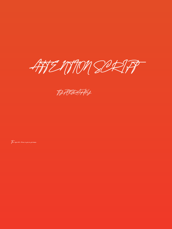 Attention Script Poster