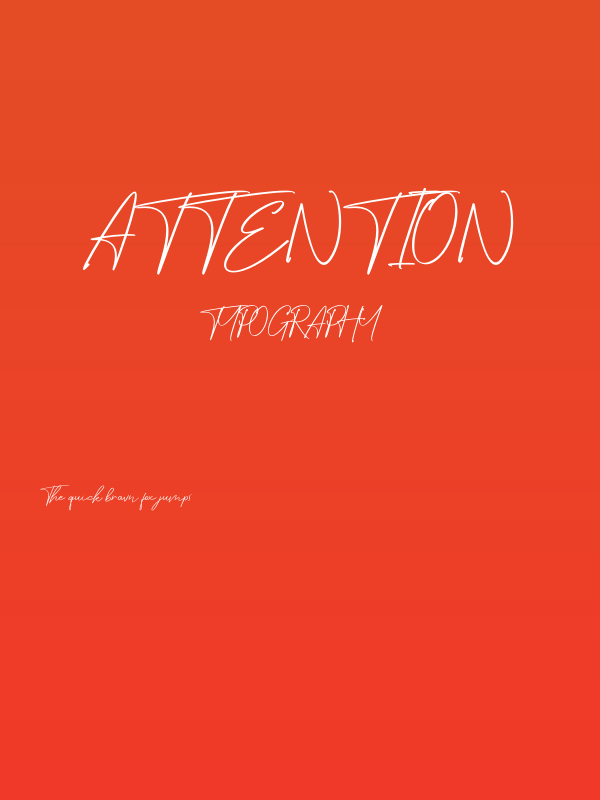 Attention Poster