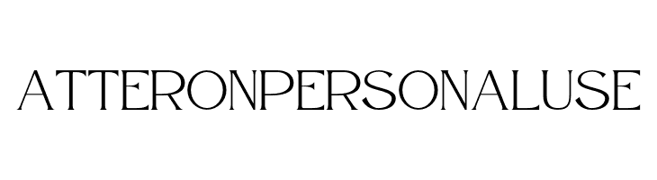 Atteron Personal Use  Free Fonts Download