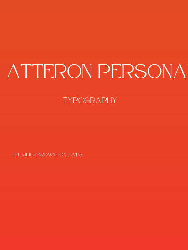 Atteron Personal Use Poster
