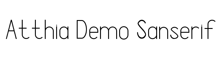 Atthia Demo Sanserif  नि: शुल्क फ़ॉन्ट्स डाउनलोड