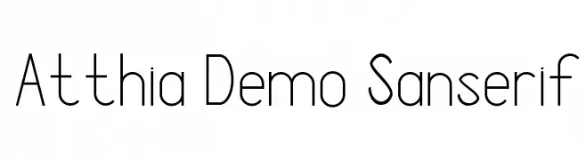 Atthia Demo Sanserif  لخطوط تنزيل