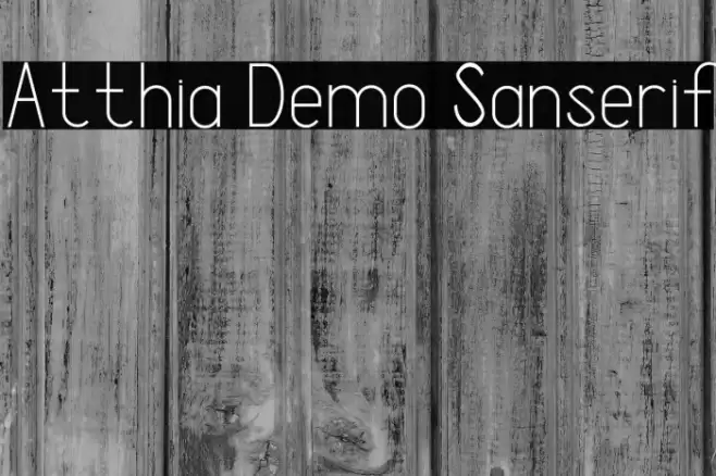 Atthia Demo Sanserif Font examples