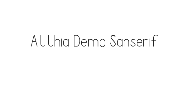 Atthia Demo Sanserif Logo
