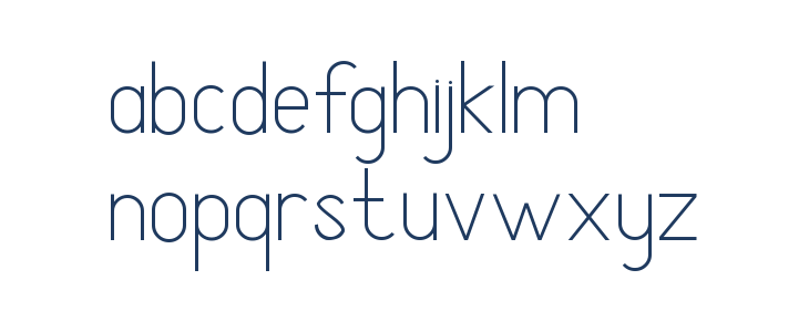 Atthia Demo Sanserif Lowercase
