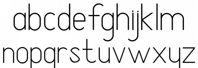 Atthia Demo Sanserif Fuentes MINÚSCULAS