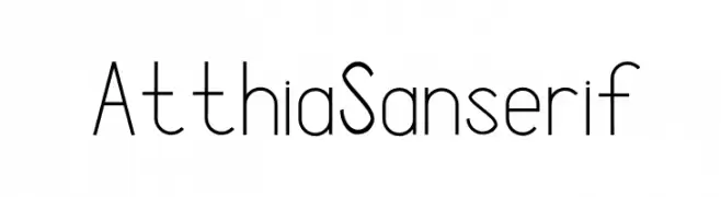 Atthia Sanserif  font caratteri gratis