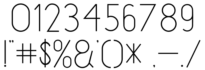 Atthia Sanserif Font OTHER CHARS