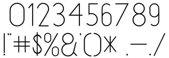 Atthia Sanserif Font OTHER CHARS