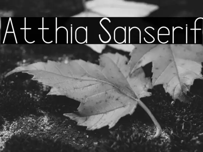 Atthia Sanserif Font examples