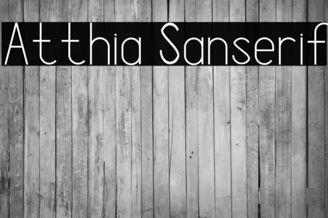 Atthia Sanserif Font examples
