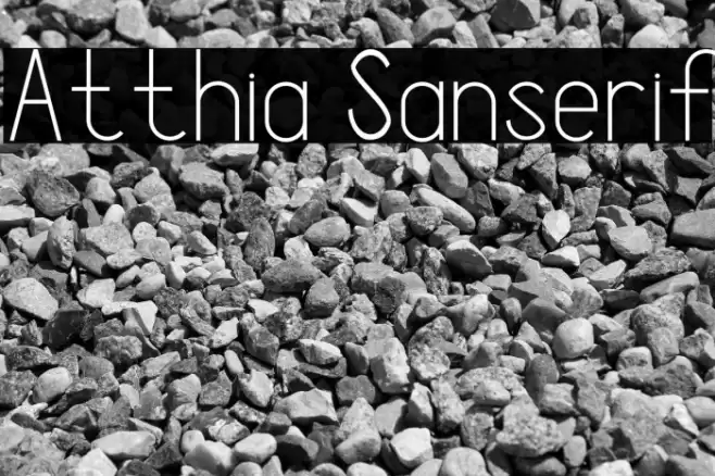 Atthia Sanserif Font examples
