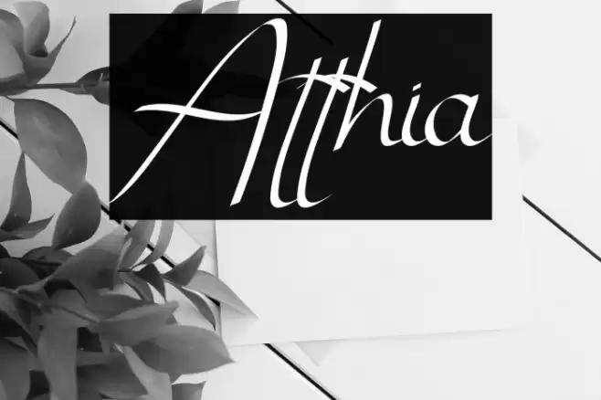 Atthia Font examples