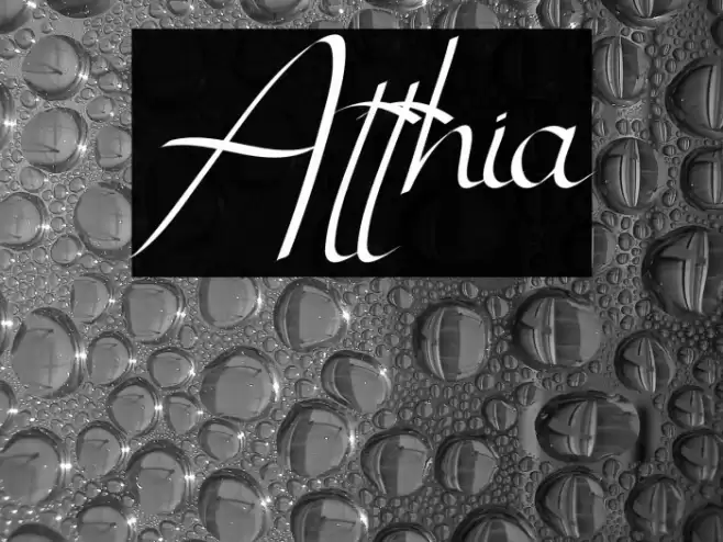 Atthia Font examples