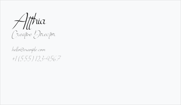 Atthia Business Card