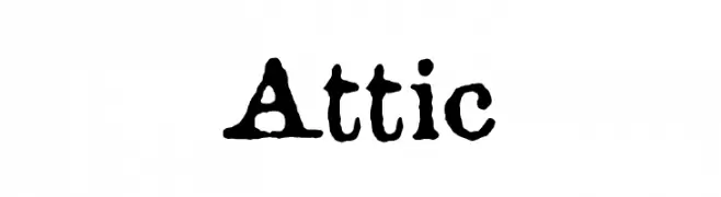 Attic  Frei Schriftart Herunterladen