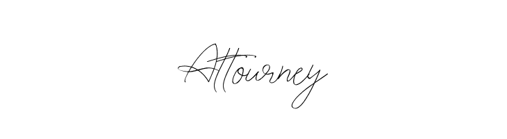 Attourney  Frei Schriftart Herunterladen