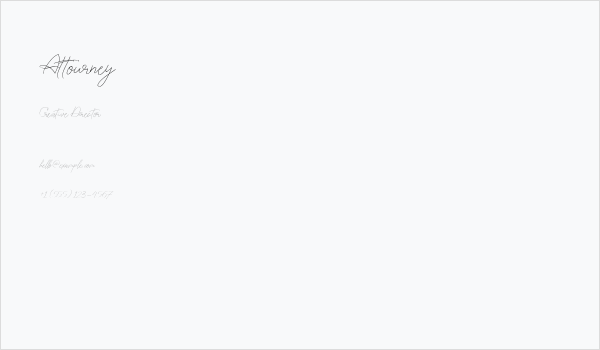 Attourney Business Card