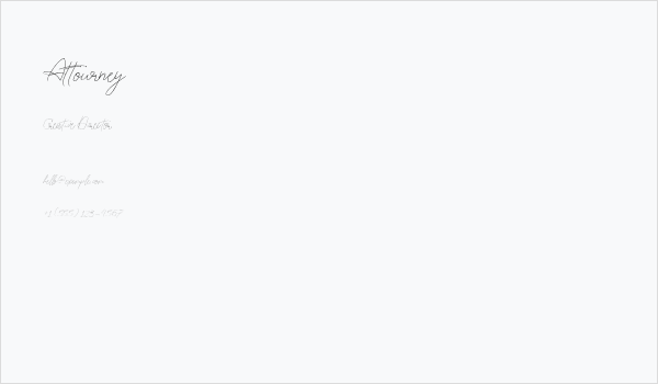 Attourney Business Card