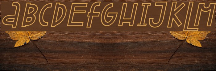 Attracted Monday Outline Italic Font examples