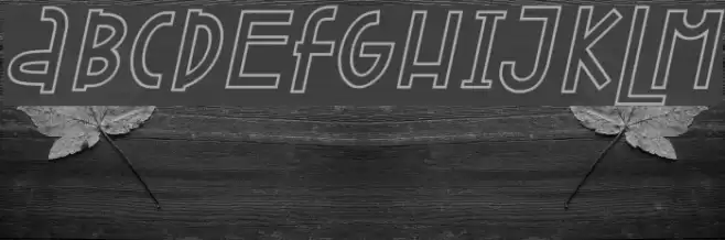 Attracted Monday Outline Italic Font examples