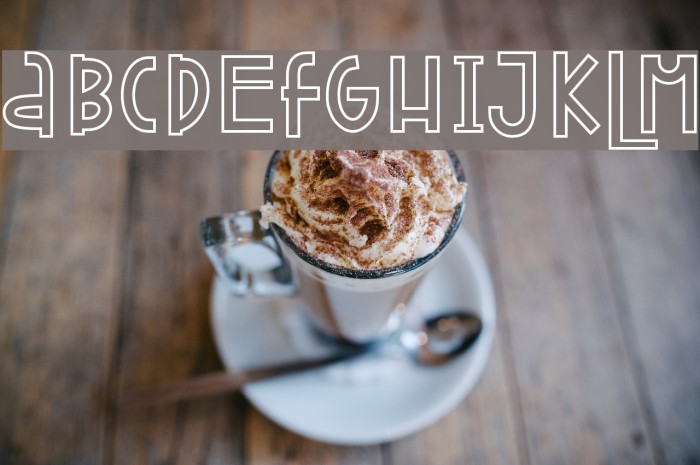 Attracted Monday Outline Font examples