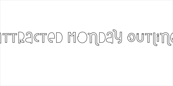 Attracted Monday Outline Logo