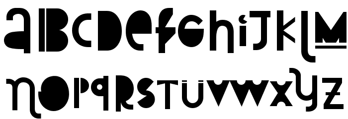 Attracted Monday Font LOWERCASE