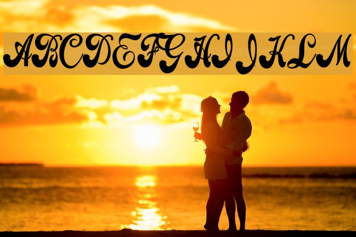 Attraction Personal Use Font examples