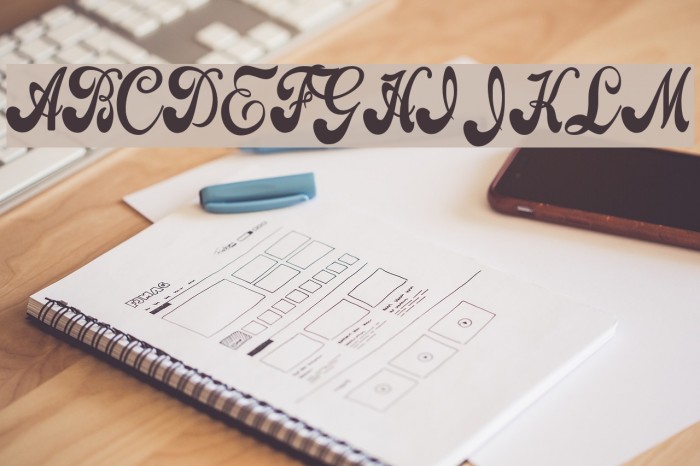 Attraction Personal Use Font examples