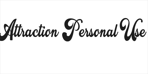 Attraction Personal Use  Logo