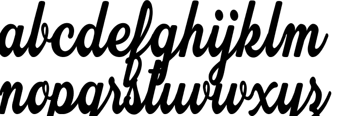 Attraction Personal Use Font LOWERCASE