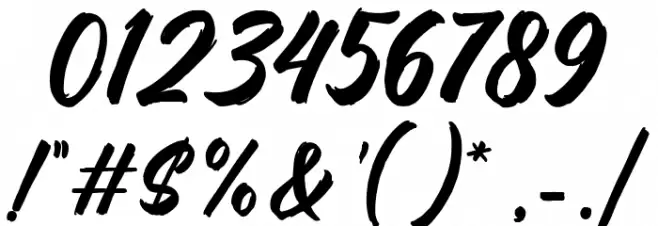 Attractive Blockhead Font OTHER CHARS