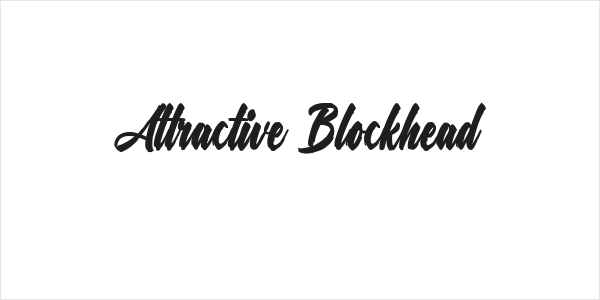 Attractive Blockhead Logo