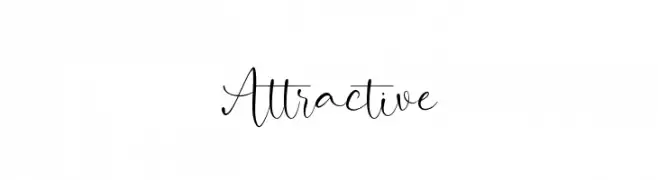 Attractive  font caratteri gratis