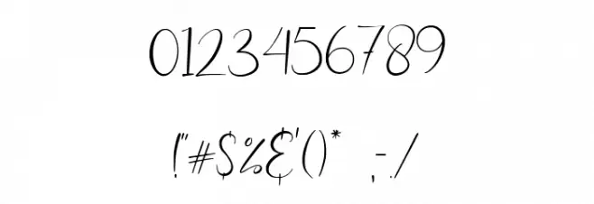 Attractive Font OTHER CHARS