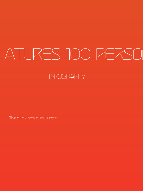 Atures 100 PERSONAL USE ONLY Poster
