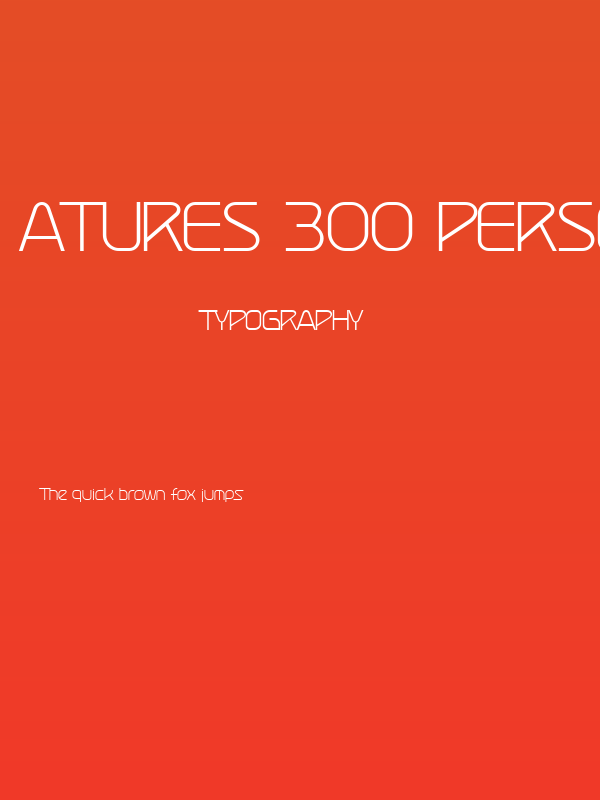 Atures 300 PERSONAL USE ONLY Poster