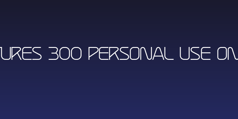 Atures 300 PERSONAL USE ONLY Social Header