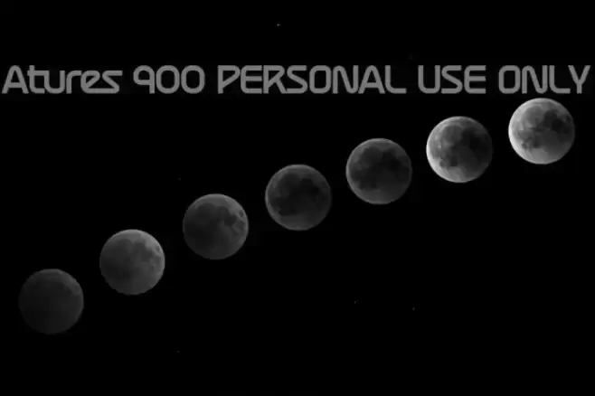 Atures 900 PERSONAL USE ONLY Font examples
