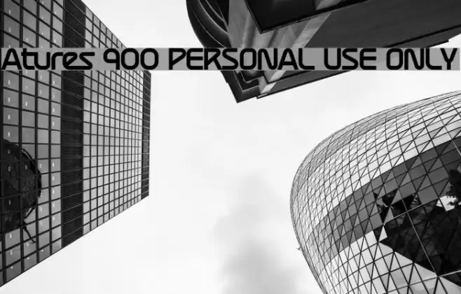 Atures 900 PERSONAL USE ONLY Font examples