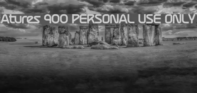 Atures 900 PERSONAL USE ONLY Font examples