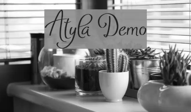 Atyla Demo Font examples