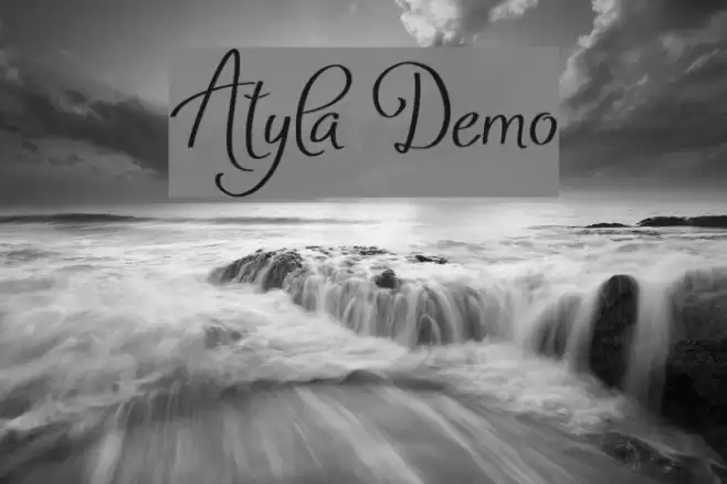 Atyla Demo Font examples