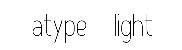 Atype 1 Light  フリーフォントのダウンロード