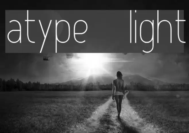 Atype 1 Light خط examples